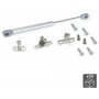 Lot 10 gas springs force 8kg liftable door travel 800mm with hooks metallic gray Emuca