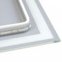 Hercules bathroom mirror with front and decorative lighting LED 60x80cm Emuca