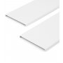 Tab set adjustable drawers white aluminum 900mm Emuca