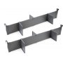 Adjustable dividers game drawers 900mm aluminum anthracite gray Emuca