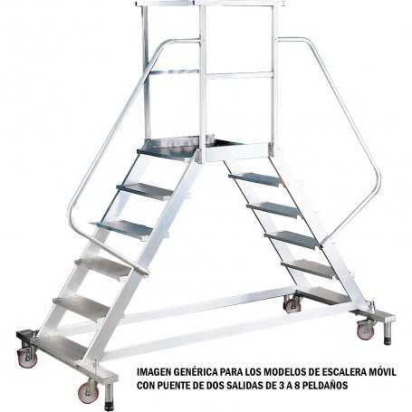 Escalator handrail bridge 3 steps two outputs Plabell