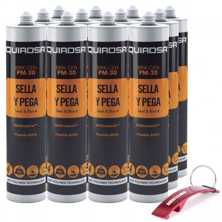 Silanized polyurethane sealant BRIK-CEN PM-30 black box 12 cartridges 280ml Quiadsa