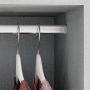 Kit bar cabinet 30x15mm anodised aluminum 1150mm Emuca