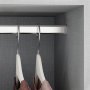 Kit bar cabinet 30x15mm 1150mm chrome steel Emuca