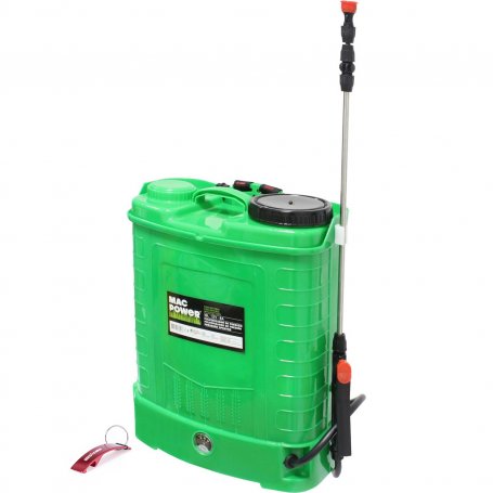 16L pressure sprayer with 12V battery 8Amp MacPower + Key opener gift