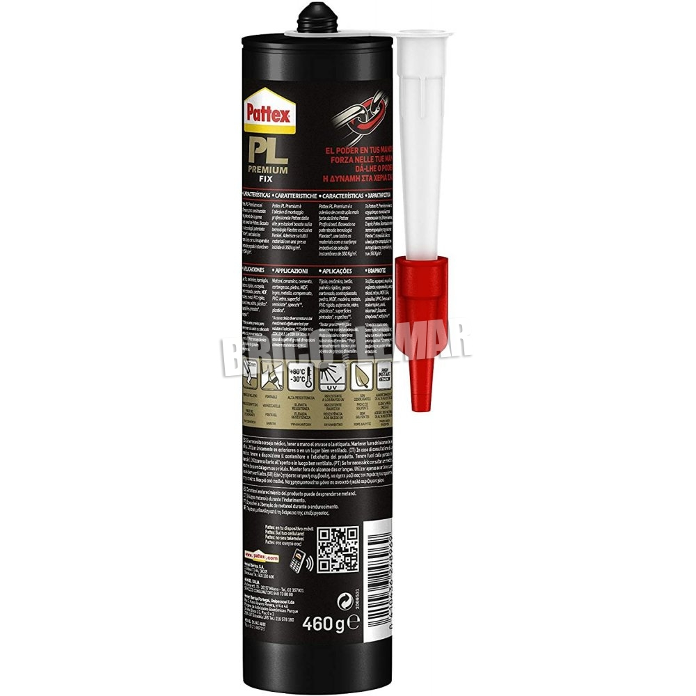 Mounting Adhesive Pattex Pl Premium Fix 460g White Bricolemar