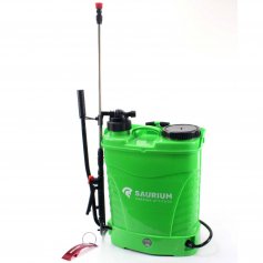 Manual pressure sprayer 16L battery and 12V 8A Saurium + key opener gift