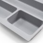 Cutlery drawer module 800mm plastic kitchen gray Emuca