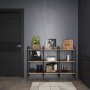 Emuca structure for Lader shelf height 830mm black painted steel