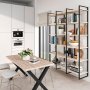 Emuca structure for shelf height 1150mm Lader black painted steel