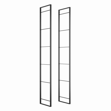 Shelving structure Lader height 1790mm black painted steel Emuca