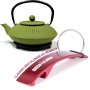 Green Tea cast iron 0,78lt + reposatetera Ibili