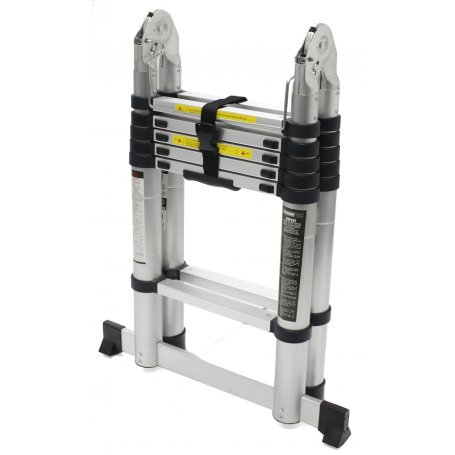 Aluminum hinged ladder rungs 3.8m 6 + 6 Mader