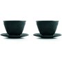 September 2 cups + 2 saucers for tea Classic Ibili