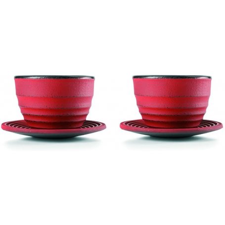 September 2 cups + 2 saucers for tea Ceylan Ibili