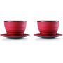 September 2 cups + 2 saucers for tea Ceylan Ibili
