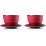 Cast iron kettle Ceylán game 0,70lt + 2 cups + reposatetera Ibili