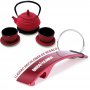 Cast iron kettle Ceylán game 0,70lt + 2 cups + reposatetera Ibili