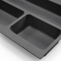 Optima cutlery drawer kitchen Vertex / 500 module Concept 400mm 16mm board anthracite Emuca