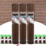Extra green mesh rolls 1x50m concealment 3 Central de Enrejados + 600 nylon flanges green 200x3,6mm