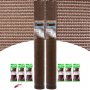 Extra brown mesh rolls 1,5x50m concealment 2 Central de Enrejados + 600 nylon flanges green 200x3,6mm
