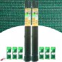 Extra green mesh rolls 1,5x50m concealment 2 Central de Enrejados + 600 nylon flanges green 200x3,6mm
