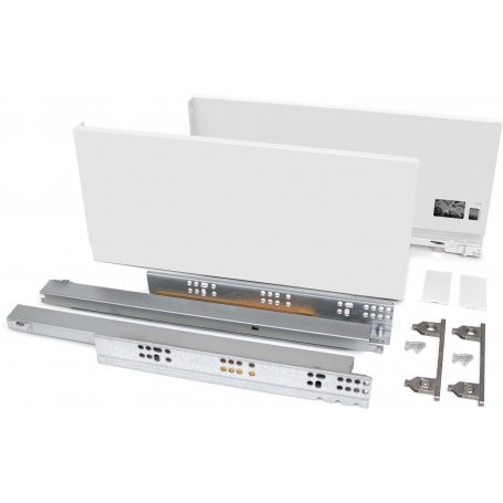 Kit drawer kitchen or bathroom 178mm depth 500mm height Vertex 40kg white Emuca