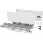 Kit drawer kitchen or bathroom 131mm depth 350mm height Vertex 40kg white Emuca