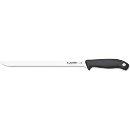 Slicing knife 25cm stainless steel series Evo polypropylene handle 3 Claveles