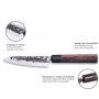 Vegetables knife 13,5cm Osaka series stainless steel forged wooden handle granadillo 3 Claveles
