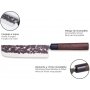 Usuba 18cm knife Osaka series stainless steel forged wooden handle granadillo 3 Claveles