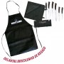 Set 5 knives Sakura series chaira 20cm + 3 + 6 parts portachuchillos bag 3 Claveles