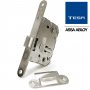 Wood handle lock unified Tesa 134U5 latonado box of 10 units