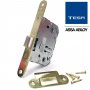 Unified handle lock Tesa 134 U 5R HL front round latonado batch of 5 units