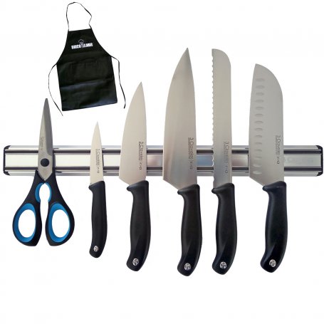 Game Evo 5 knives, and kitchen scissors Ergo 8 "on magnetic media 45cm 3 Claveles