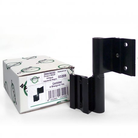 Box 4 Antigua 40x20 black hinges left Cufesan