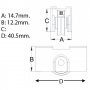 Box 12 bearing wheels S / CLL metal Inespal Cufesan