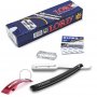 Barber knife 20cm black 3 Claveles + 200 blades Lord