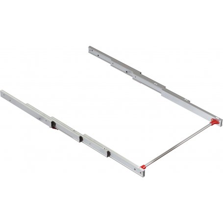 Lunch table extensible guides for kitchen or household aluminum anodized stainless Emuca