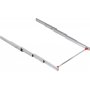 Lunch table extensible guides for kitchen or household aluminum anodized stainless Emuca