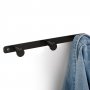 Wall hanger black painted steel Hamilton Emuca