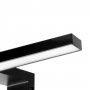 Virgo LED bathroom mirror spotlight IP44 300mm black painted plastic Emuca