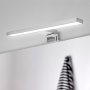 Virgo IP44 300mm chrome plastic LED spotlight for bathroom mirror Emuca