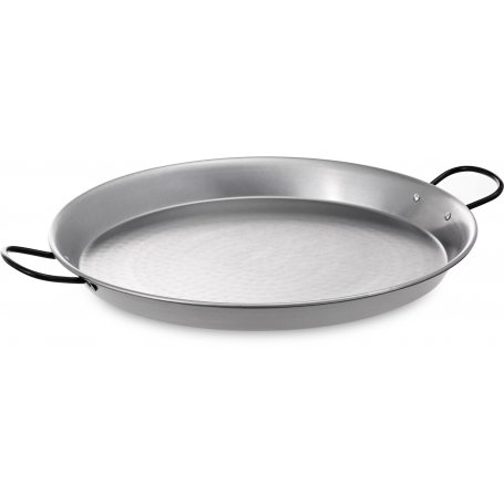 Valencian polished steel paella pan 46cm Vaello La Valenciana