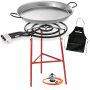 Paella pan kit 600mm + paella pan 70cm + reinforced legs Vaello La Valenciana + regulator and gas hose