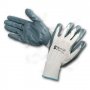 12 pairs of gray nitrile gloves on white nylon back size 8 Cipisa