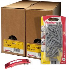 1000 expansion plugs Fischer SX 5x25 -20 blisters of 50 units