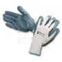 Nitrile gloves gray back white nylon size 8 Cipisa