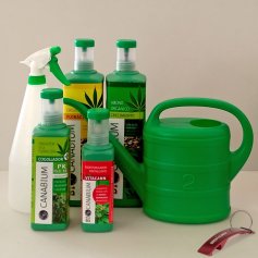 Set of 4 products essential for growing Canabium cannabis + + shower sprayer 1L 2L