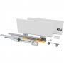 Kit Concept kitchen drawer height 185mm depth 500mm white steel soft close Emuca